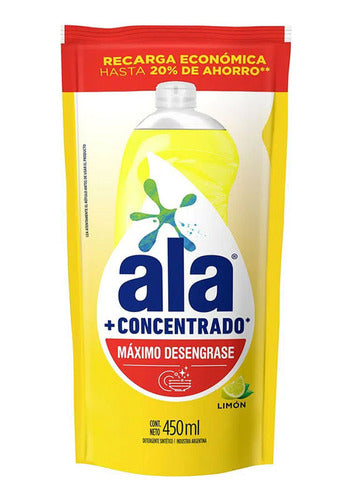 Ala Liquid Detergent + Concentrated Lemon 450 ml Doypack 0