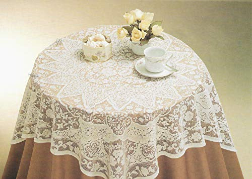 Adonisusa Aristocrata Lace Tablecloth in White or Ecru 0