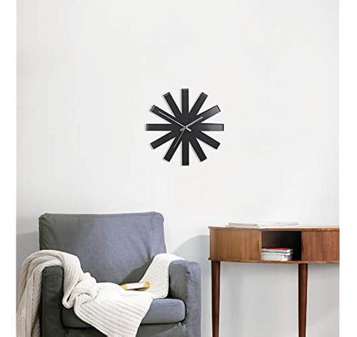 Umbra Ribbon Wall Clock Black 1