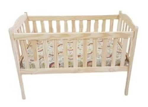 Solid Pine 120x60cm Crib 1