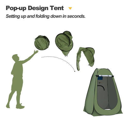 Explorer Carpa Para Baño Autoarmable 1