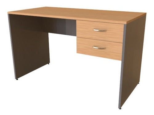 Lineplac Classic Desk 120 X 60 X 75 Cm With 2 Drawers 0