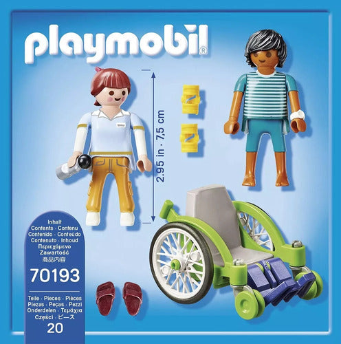 Playmobil City Life Patient In Wheelchair - 70193 1