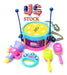 5 Kids Roller Drum Musical Instruments Band Kit for Children 1