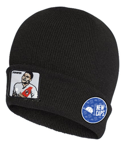 Embroidered Patch Wool Beanie Juanfer River Plate 0