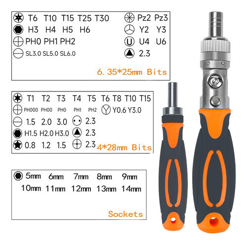 Raoot Ratchet Screwdriver Set 4