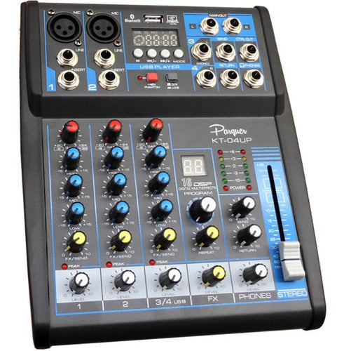 Consola Mixer 4 Canales Usb Efectos Interfaz De Grabacion 0