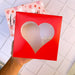 Red Multi-Purpose Box with Heart Visor - Pack of 50 Units - 12x12x5 2