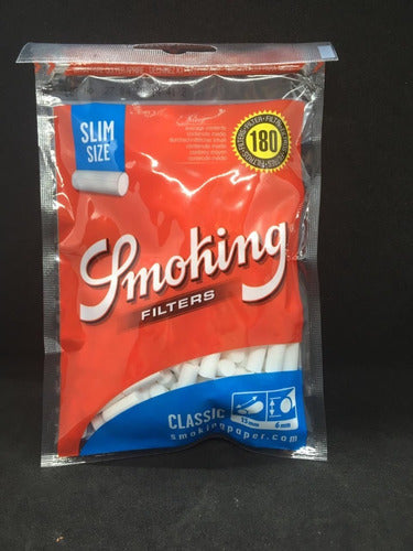 Smoking Slim Classic 6mm x 15mm Cigarette Filters 180-Pack 1
