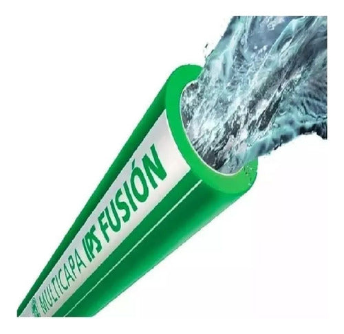 Tubo Fusion 25mm X 4mts Multicapa Ips - Agua Caliente/frio 1