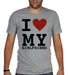 Men's I Love My Girlfriend Heart Love T-Shirt 3