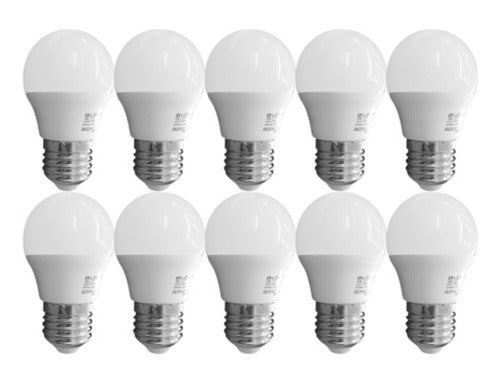 Glowlux LED Drop Bulb 6W E27 Cold Light 6500K - Pack of 10 0