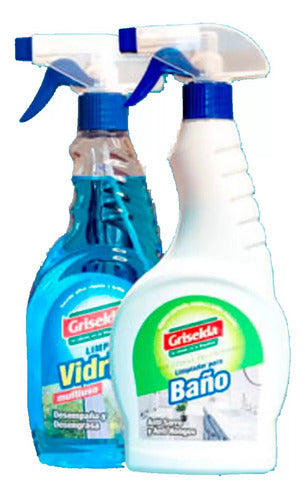 Griselda Glass Cleaner + Bathroom Cleaner 500ml 0