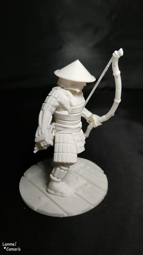 Horse3D Samurai Mod5 Archer, Ashigaru, Scale 1/16, White 1