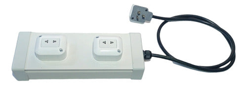 Total Cold Universal Power Strip 2 American/European Outlets 1m 3x2.5mm 0