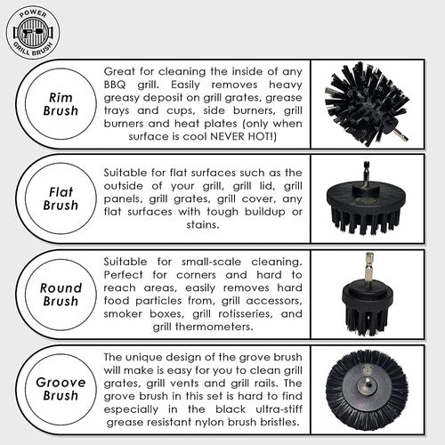 Kit De Limpieza De Barbacoa De 5 Piezas Con Cepillo Eléctric 1