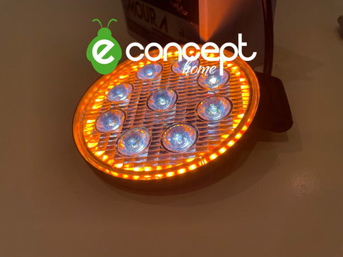 E-Concept Reflector Led 27W Round With Amber Angel Eye - Pack of 2 5