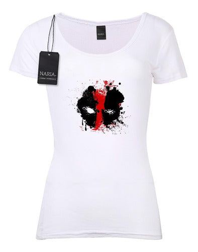 Women's Deadpool Art Logo T-shirt - Naria Store 0