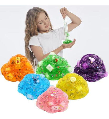 Transparent Jelly Cube Slime Kit for Kids - Pack of 8 4