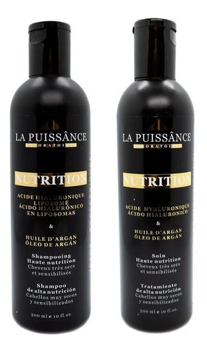 La Puissance Kit Argan Nutrition Bril Shampoo Conditioner Mask 1