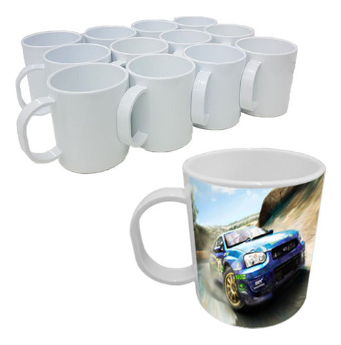 12u Taza Recta Plástico Polime Sublimable Irrompible Moritzu 0