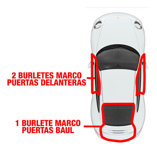 Weatherproof Your Vehicle with Norwing Front Door Weatherstrips for Corsa 3 Doors - Burletes Salva Puerta Delanteros Corsa 3 Puertas