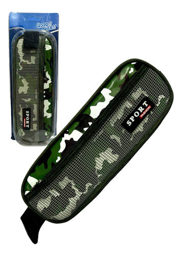 Reinforced Military Camo Pencil Case 0