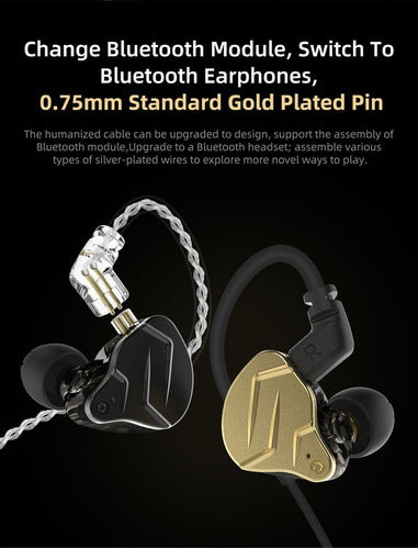 KZ Auriculares In Ear Zsn Pro X / Monitoreo Cable Mejorado 3