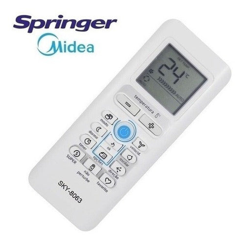 3x Controle Compatível Ar Condicionado Springer Midea Comfee 1