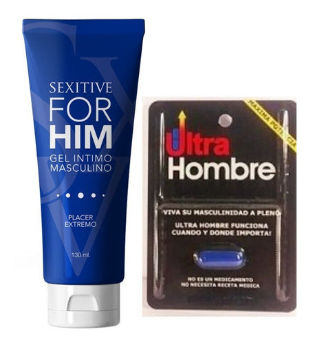 Sexitive Lubricante Vigorizante For Him + Ultra Hombre Natural 0