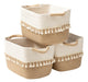 Teokj Storage Basket Set of 3 Woven Containers 0