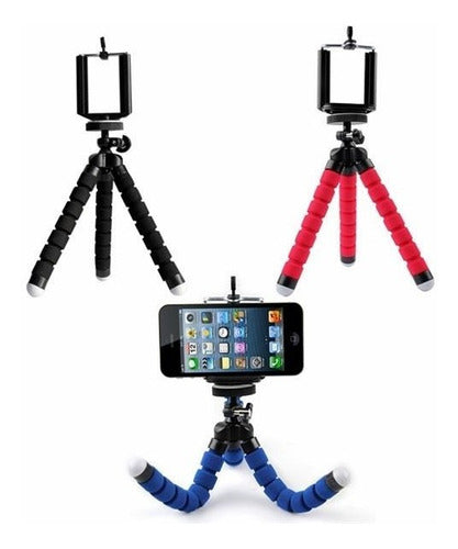 Soporte Para Celular Trípode Araña  Gopro Cámara Selfie 4