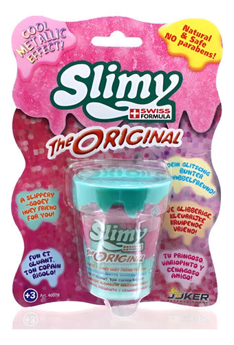 Wabro Slimy Slime The Original 80gr Efecto Metalico Celeste 0