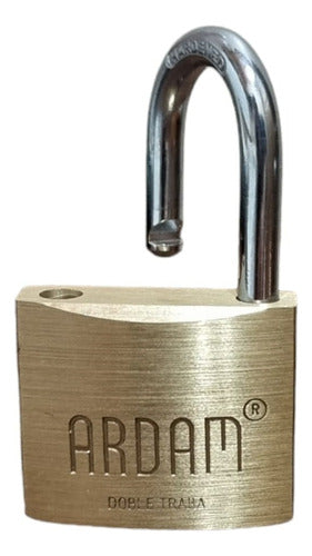 Solid Brass Double Lock Padlock 30mm by Ardam 1