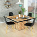 Modern Minimalist Dining Table for Home Kitchen with Chairs 5