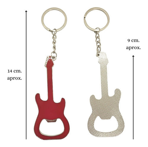 Nail Vinyl's Guitar Keychain Bottle Opener - Pack of 25 2