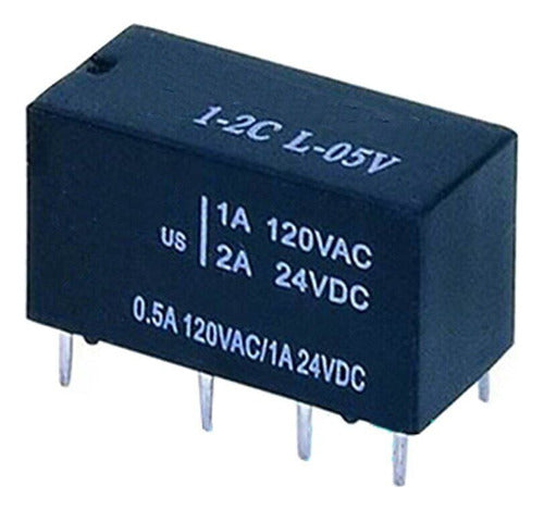 Relay Hjr1-2cd-05v Gs Relay 5 Volt 1 Amper  2 Inverores 0