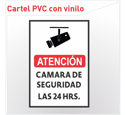 URUP Cartel Señalética, Cámara De Seguridad 30x20 PVC 1