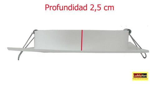 Spot Embutir De Pvc Cuadrado Blanco Para Dicroica Ar111 X3 2