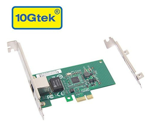 10 Gtek Intel I210 Chip 1 G Gigabit Ethernet / Tarjeta De Re 1