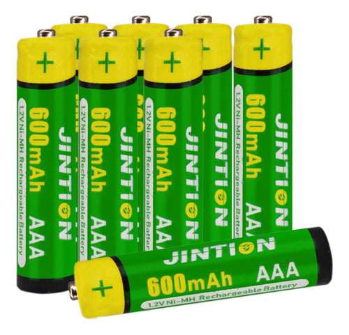 Jintion Rechargeable AAA Batteries, Pack of 8 NiMH Batteries 0