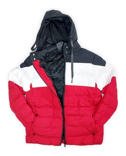 Men's Insulated Waterproof Winter Puffer Jacket with Removable Hood 0