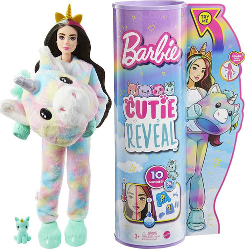 Muñeca Barbie Cutie Reveal Unicorn Costume 0