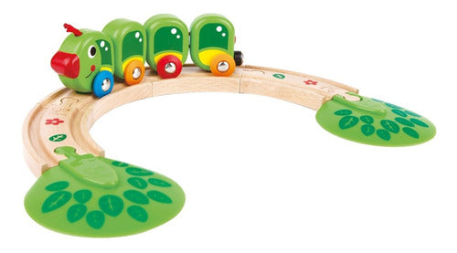 Hape Caterpillar Train Wooden Toy 0