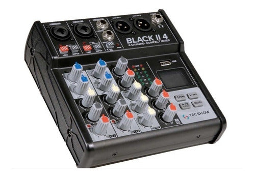 Consola Black Ii 4 Tecshow Graba Reproduce Usb Bluetooth!!! 0