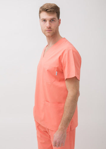 Suedy Medical Uniform V-Neck Set in Arciel Fabric 114
