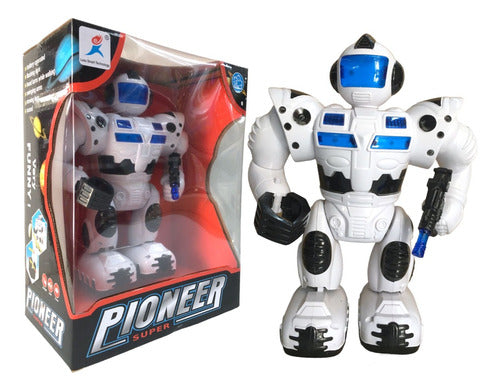 Robot Pioneer Con Luz Sonido Movimiento New 99111 Bigshop 1