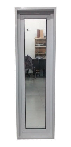Aluminum White Casement Window 60x120 Full Glass 4mm Security Mesh 2