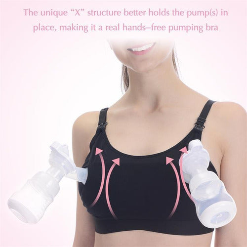 Momcozy Hands-Free Nursing Bra - 2 in 1 Milk Extraction or Breastfeeding 3