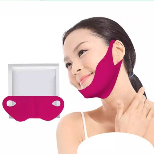Slimming Face and Double Chin Mask - Individual Unit - Mascara Adelgazante De Rostro Papada Por Unidad